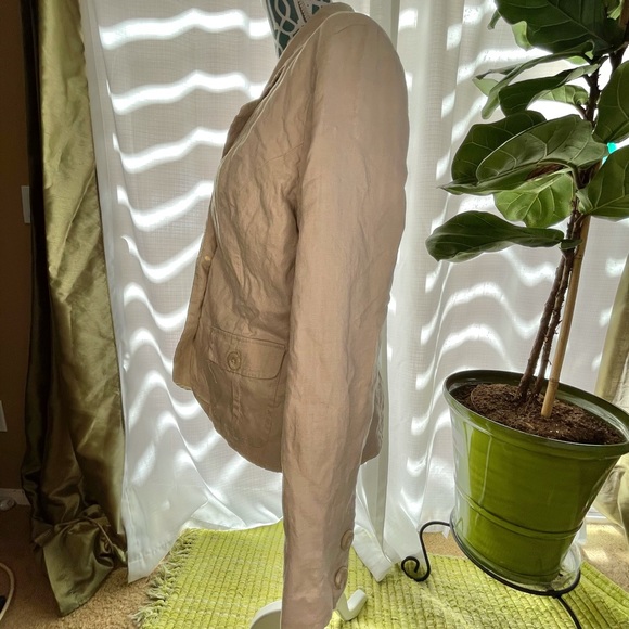 Merona Linen Tan Blazer - Picture 5 of 16